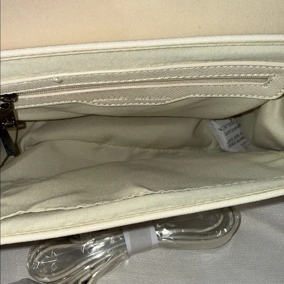 Badgley Mischka Studded Off White Bag - Picture 10 of 11